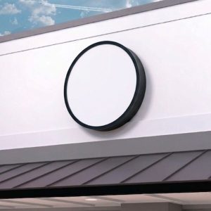 Round Illuminated Wall Sign